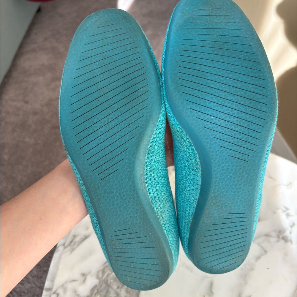 Allbirds Tree Breezers Teal Ballet Flats Size 9.5 - Picture 5 of 6